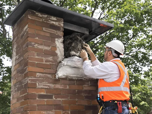 Humane removal of debris and animals by Marblehead Chimney Sweep in Marblehead, MA