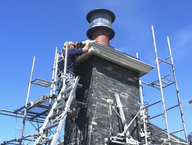 Sturdy chimney crown finished by Marblehead Chimney Sweep in Marblehead, MA