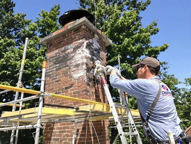 Structural chimney repair by Marblehead Chimney Sweep in Marblehead, MA