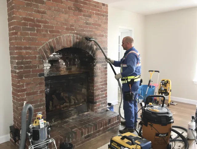 Marblehead Chimney Sweep expert performing detailed chimney sweep in Marblehead, MA