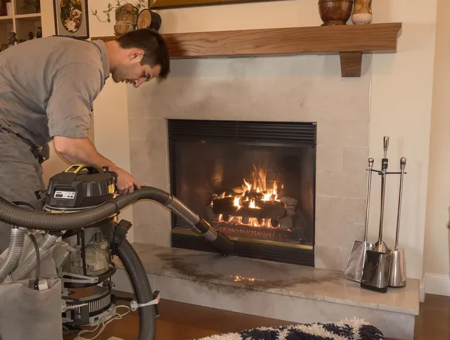 Routine fireplace upkeep by Marblehead Chimney Sweep in Marblehead, MA