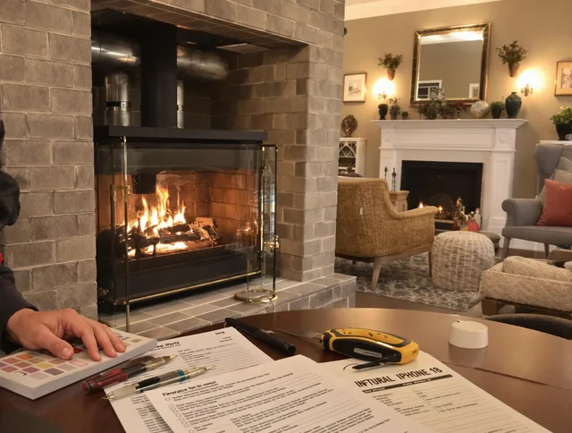 Marblehead Chimney Sweep verifying fireplace safety measures in Marblehead, MA